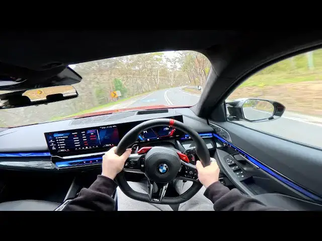 'Video thumbnail for 2025 BMW M5 POV Test Drive (Yarra Valley Back Roads)'