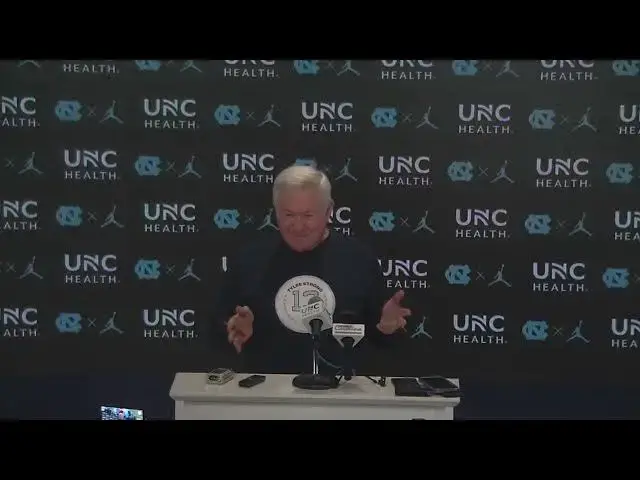'Video thumbnail for #UNC coach Mack Brown press conference ahead of Saturday's home game with Georgia Tech'