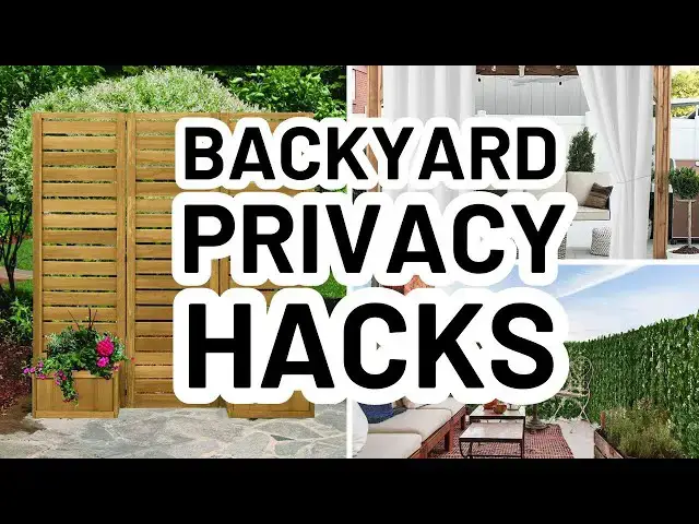 'Video thumbnail for 5 INEXPENSIVE BACKYARD PRIVACY IDEAS'