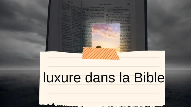 Video thumbnail for Signification de la luxure dans la Bible