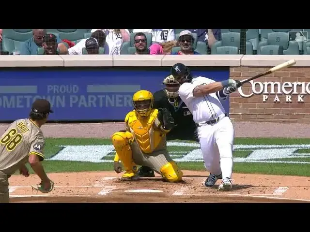 'Video thumbnail for Gleyber Torres HAMMERS a Solo Home Run! | 2nd HR of 2025 | Detroit Tigers | 04/23/2025'