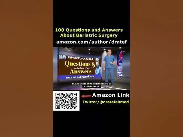Video thumbnail for 100 questions and answers about bariatric surgery book by dratef ahmed #shorts12 #shorts #bariatric