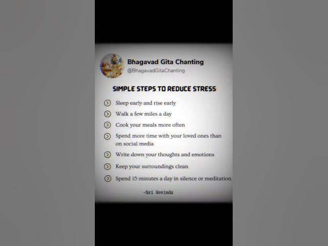 Video thumbnail for Reduce your stress😌✅💯#bhagavadgita #sanatandharma #quotes #lordkrishna #shorts #motivationalquotes