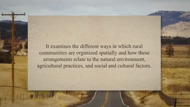 Video thumbnail for Understanding Rural Settlement Patterns