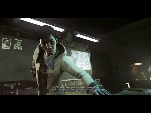 Video thumbnail for Dishonored 2 - 2. Dreadful Wale: Megan Foster Talks About The Crown Killer & Sokolov Sequence PS4Pro
