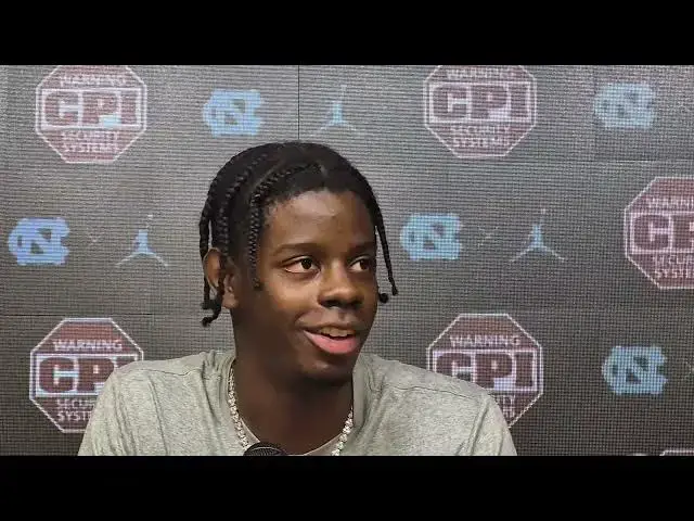 'Video thumbnail for #UNC five-star freshman forward Caleb Wilson press conference'