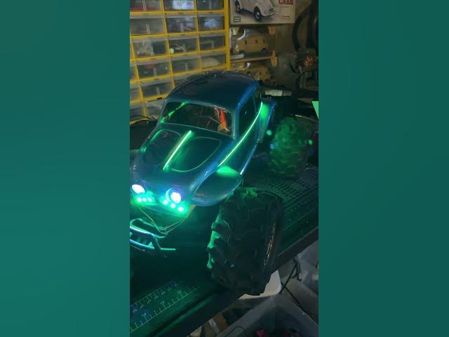 Video thumbnail for Gorgon chassis, bug body with acrylic symphony led strips  #rccar #monstertruck #gorgon #arrma