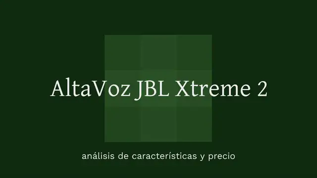 Video thumbnail for Altavoz JBL Xtreme 2: análisis de características y precio (review 2023)