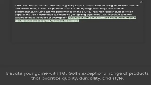 Video thumbnail for and professional players. Our products combine cutting-edge technology with superior craftsmanship, ensuring optimal performance on the course. From high-quality clubs to stylish apparel, TGL Golf is committed to enhancing your golfing ex