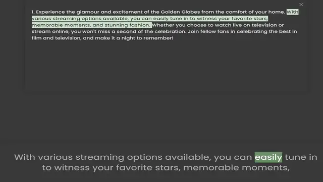 Video thumbnail for various streaming options available, you can easily tune in to witness your favorite stars, memorable moments, and stunning fashion. Whether you choose to watch live on television or stream online, you won't miss a second of the celebrati