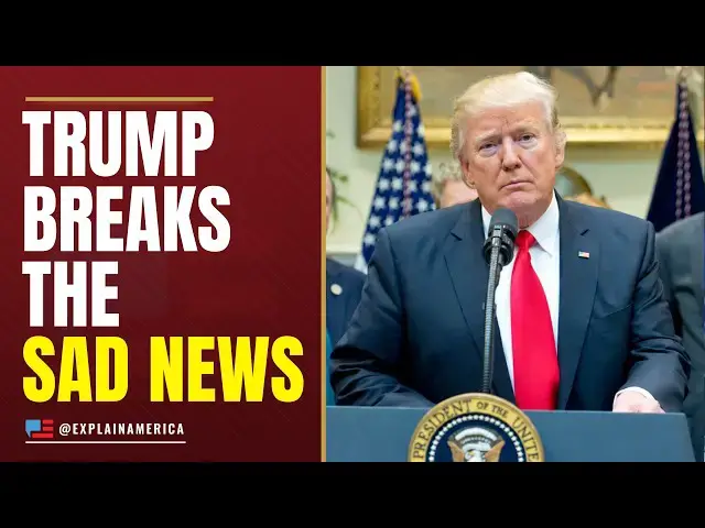 Video thumbnail for 'I Have Serious Problems' - Trump Emotional Statement Stuns DC