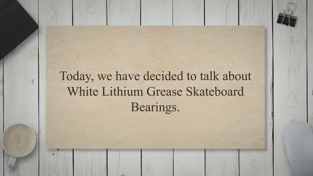 Video thumbnail for White Lithium Grease Skateboard Bearings