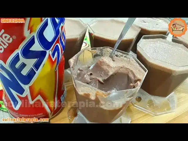 Video thumbnail for MOUSSE DE CHOCOLATE DE NESCAU FÁCIL E RÁPIDA