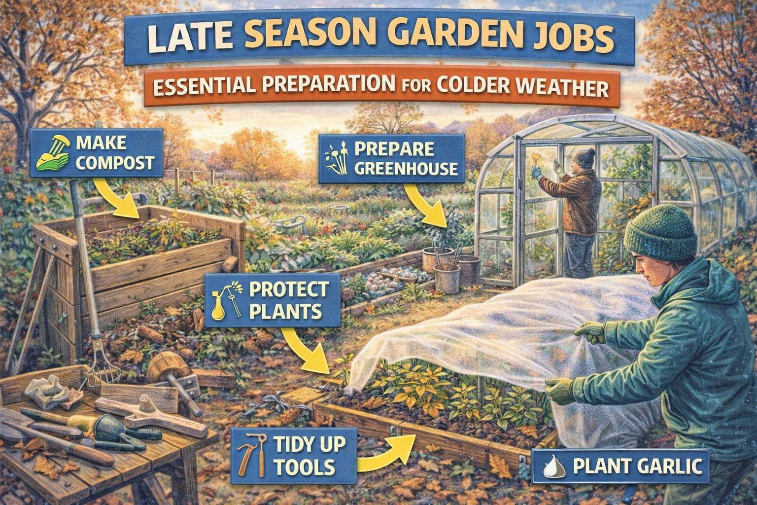 Video thumbnail for Late Season Garden Jobs | Essential Preparation for Colder Weather