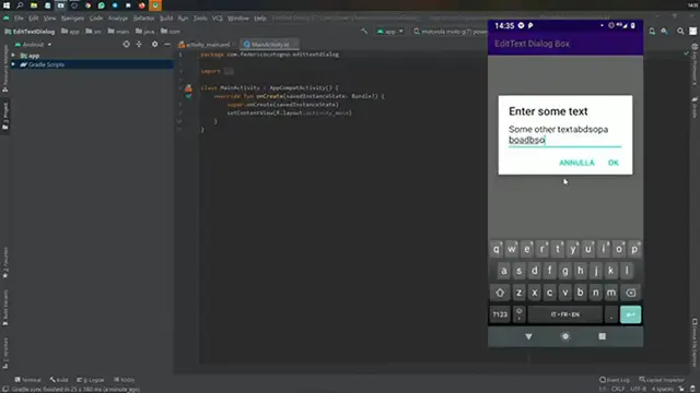 Video thumbnail for EditText Dialog Box in Android Studio Tutorial