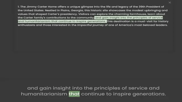 Video thumbnail for the United States. Nestled in Plains, Georgia, this historic site showcases the modest upbringing and values that shaped Carter's presidency. Visitors can explore the charming farmhouse, learn about the Carter family's contributions to th
