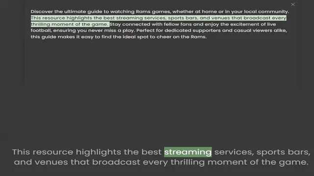 Video thumbnail for This resource highlights the best streaming services, sports bars, and venues that broadcast every thrilling moment of the game. Stay connected with fellow fans and enjoy the excitement of live football, ensuring you never miss a play