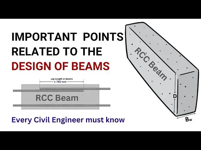 Video thumbnail for Important concepts related to the design of beams | as per IS 13920 | Civil Tutor #rccdesign