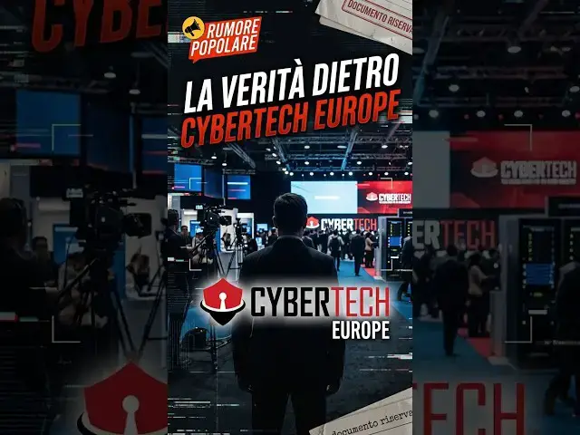 Video thumbnail for LA VERITÀ DIETRO CYBERTECH EUROPE #RumorePopolare