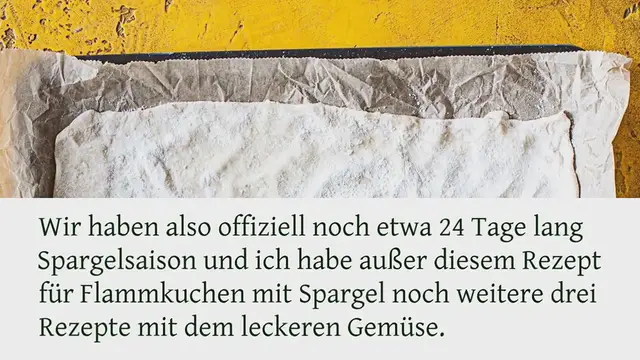 Video thumbnail for Flammkuchen mit Spargel: