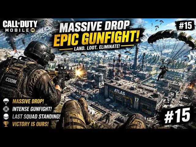 Video thumbnail for 🔥 INSANE Battle Royale Landing! Everyone Dropped Here 😱 | COD Mobile