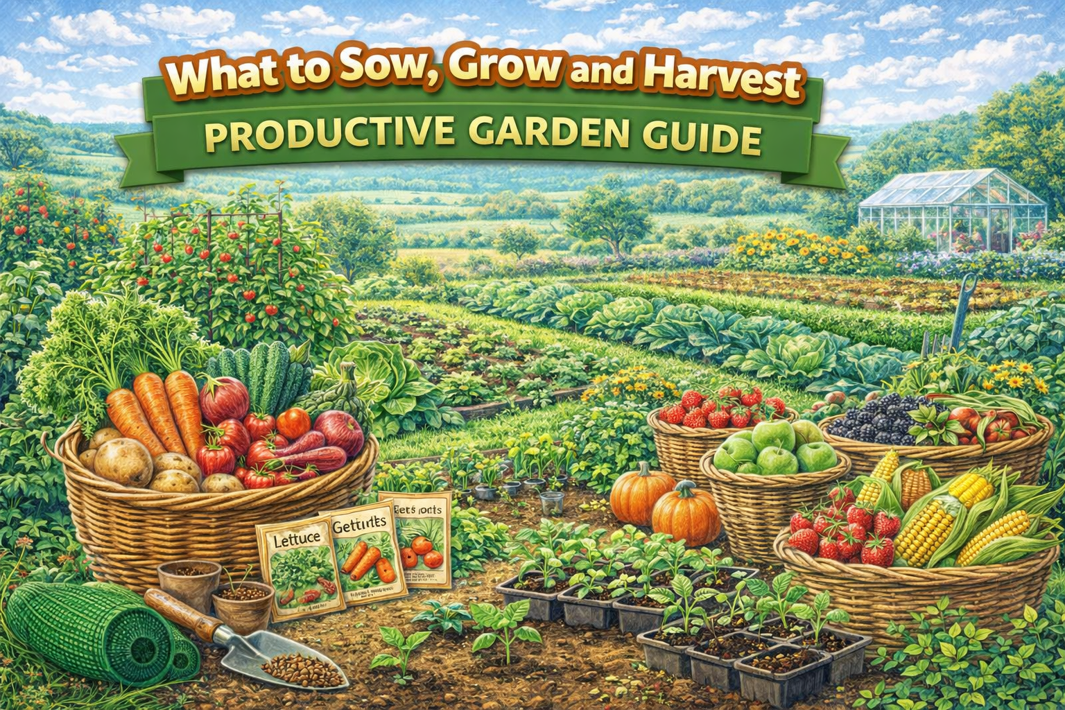 Video thumbnail for What to Sow, Grow and Harvest | Productive Garden Guide