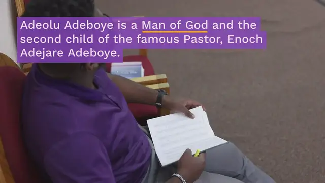 Video thumbnail for Pastor Adeolu Adeboye Age, Net Worth and Biography