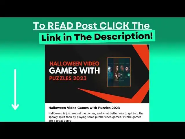 Video thumbnail for Halloween Video Games with Puzzles 2023