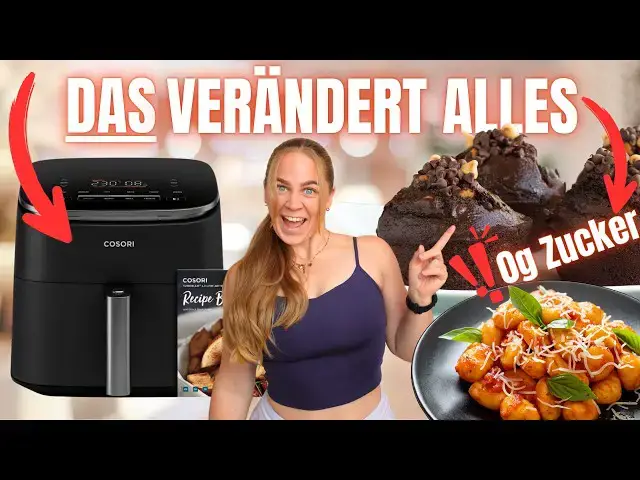 Video thumbnail for Airfryer GEHEIMTIPPS! Die BESTEN Rezepte – GESUND & schnell | Cosori TurboBlaze Heißluftfritteuse