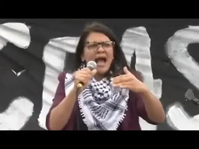 Video thumbnail for Radical Squad Member Rashida Tlaib Meltdown - Cries In Front Of Crowd