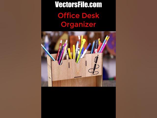 Video thumbnail for Laser Cut Office Desk Organizer Pen Holder with Drawer Box Laser Cut DIY Project  #laser_cutting