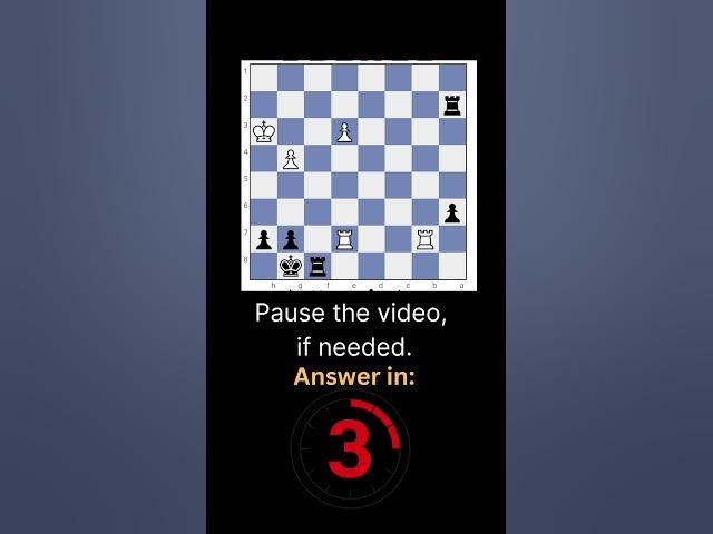 Video thumbnail for Black's forced mate in 4 #chess #puzzle #shorts