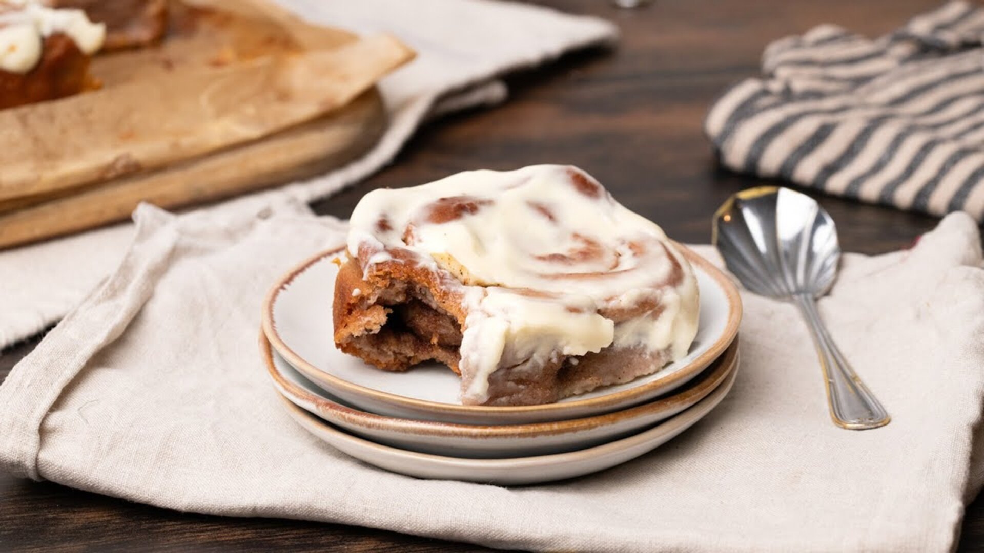 Video thumbnail for Gluten-Free Cinnamon Rolls And Cream Cheese Icing Recipe
