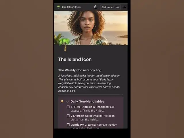 'Video thumbnail for Organized, effortless, and glowing. Plan your peace with the Island Icon archetype. ✨ link in bio'