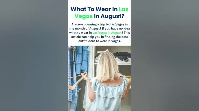 'Video thumbnail for What to wear in Las Vegas In August? #shorts'