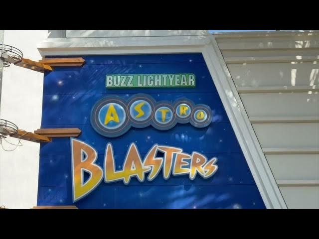 Video thumbnail for Astro Blasters New Look Revealed as Scrims Come Down at Disneyland 4K