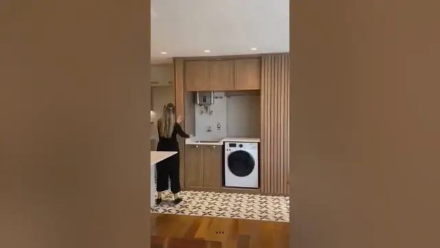 Video thumbnail for Hidden Laundry Ideas | Interior Design #shorts