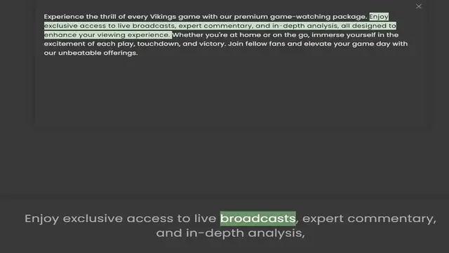 Video thumbnail for exclusive access to live broadcasts, expert commentary, and in-depth analysis, all designed to enhance your viewing experience. Whether you're at home or on the go, immerse yourself in the excitement of each play, touchdown, and victo
