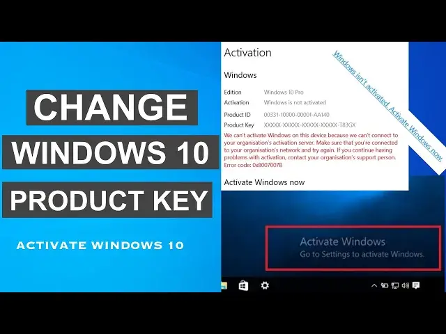 Video thumbnail for How To Change Windows 10 Product Key | Activate Windows 10