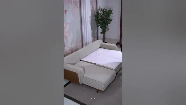 Video thumbnail for L Shape Sofa cum Bed | Space Saving Furniture #shorts