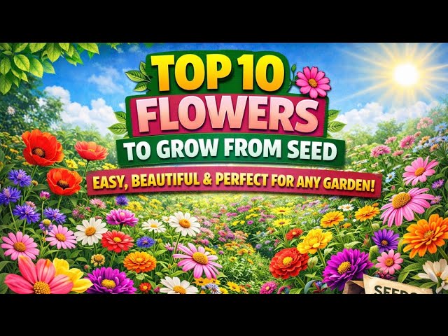 Video thumbnail for Top 10 Flowers to Grow From Seed  Easy, Beautiful & Perfect for Any Garden!