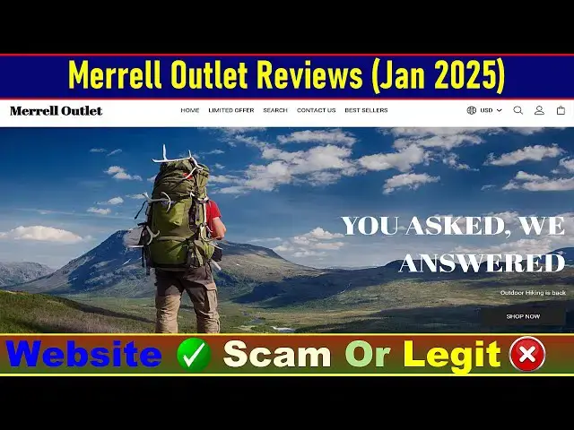Video thumbnail for Merrell Outlet Com Reviews Consumer Reports: Before Buy Check Merrelloutlets.com Is Scam Or Legit? |