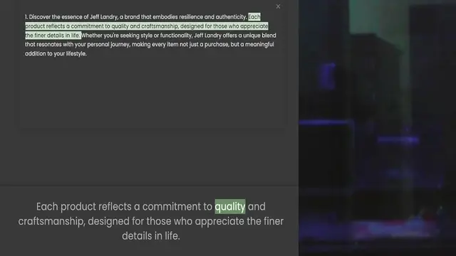 Video thumbnail for product reflects a commitment to quality and craftsmanship, designed for those who appreciate the finer details in life. Whether you're seeking style or functionality, Jeff Landry offers a unique blend that resonates with your personal jo