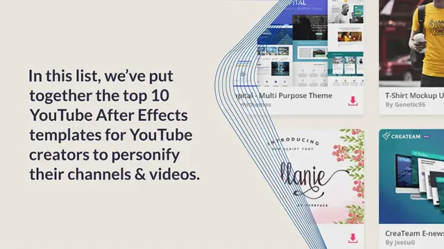 Video thumbnail for Top 10 YouTube After Effects Templates For YouTube Creators