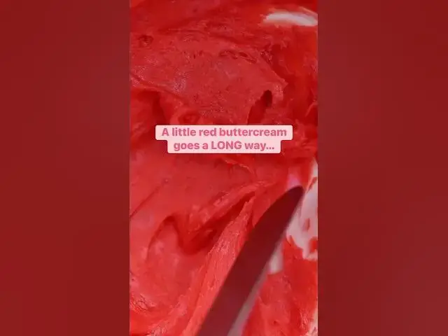 Video thumbnail for Red cakes are impossible to ignore. Here are 3 of my favourite ways to use red buttercream ❤️ #cakes