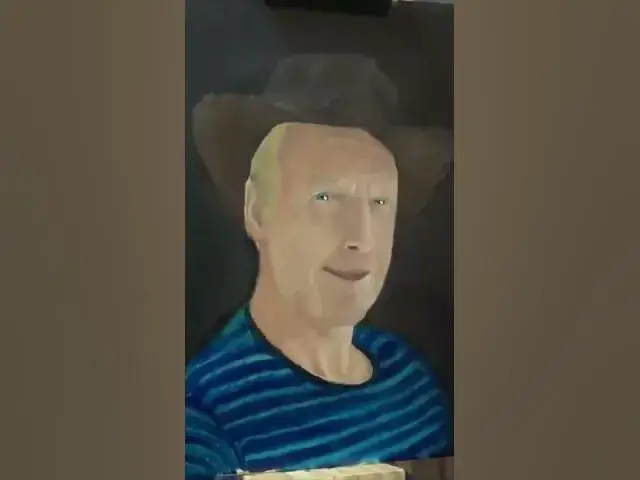 Video thumbnail for Painting A PORTRAIT of my Dad in Oil Paints #shorts