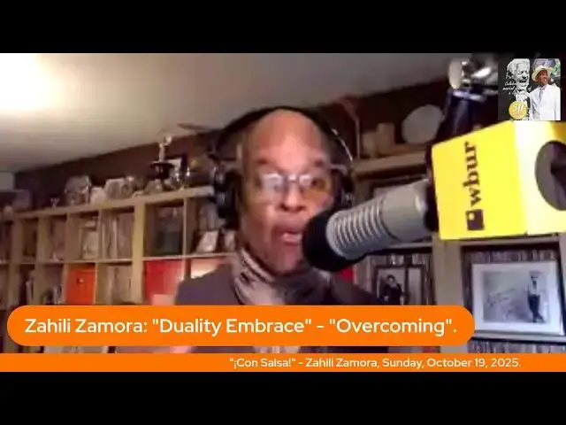 Video thumbnail for "¡Con Salsa!" Live - Zahili Zamora, Sunday, Oct. 19, 2025.