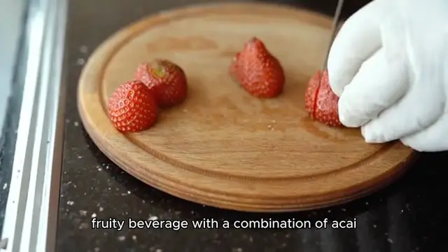 Video thumbnail for strawberry acai refresher recipe