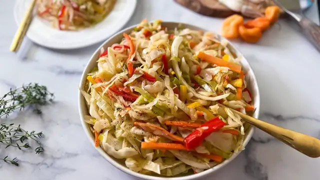 'Video thumbnail for Spicy Jamaican Cabbage Recipe'