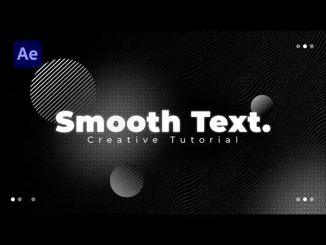 'Video thumbnail for Smooth Text Animation in After Effects Tutorial'